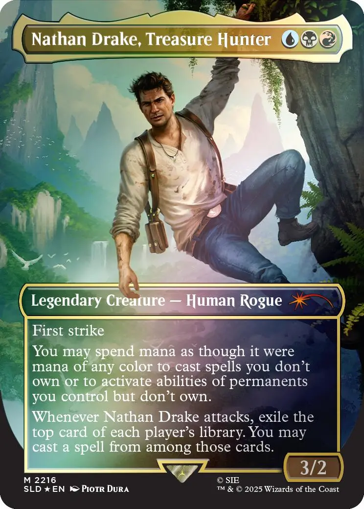 Nathan Drake, Treasure Hunter (Rainbow Foil) [Secret Lair Drop Series] 1