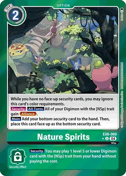 Nature Spirits [Ex8-069] (Limited Foil) [Chain Of Liberation] 1
