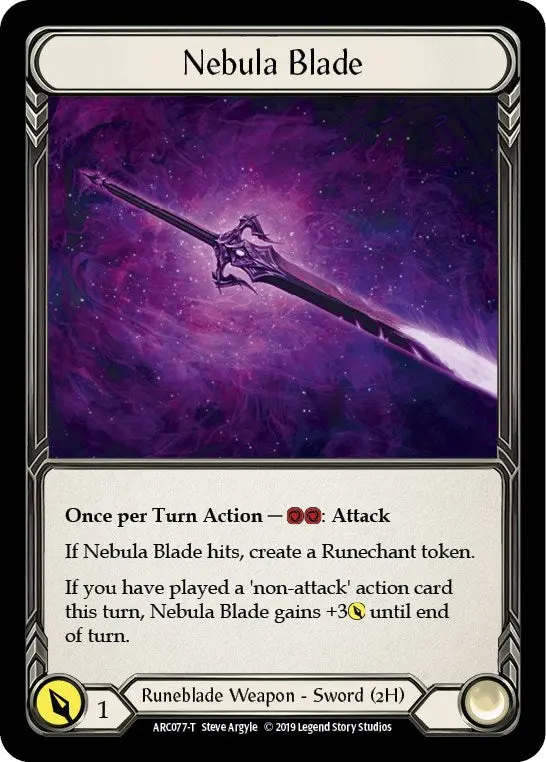 Nebula Blade // Viserai, Rune Blood [Arc077 // Arc075] (Arcane Rising) 1