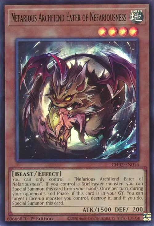 Nefarious Archfiend Eater Of Nefariousness [Ch02-En016] Ultra Rare 1