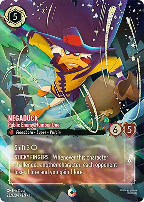 Negaduck - Public Enemy Number One (Enchanted) (232/204) [Winterspell] 1