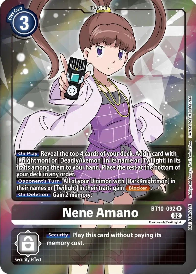 Nene Amano [Bt10-092] (Box Topper) [Xros Encounter] 1