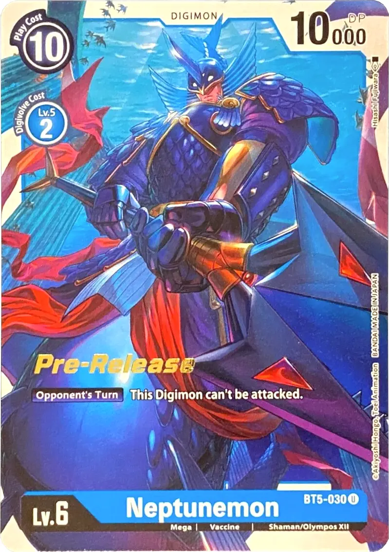 Neptunemon [Bt5-030] [Battle Of Omni Pre-Release Promos] 1
