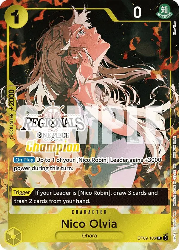Nico Olvia (Offline Regional Champion Card Set 2025 Vol.1) [One Piece Promotion Cards] 1