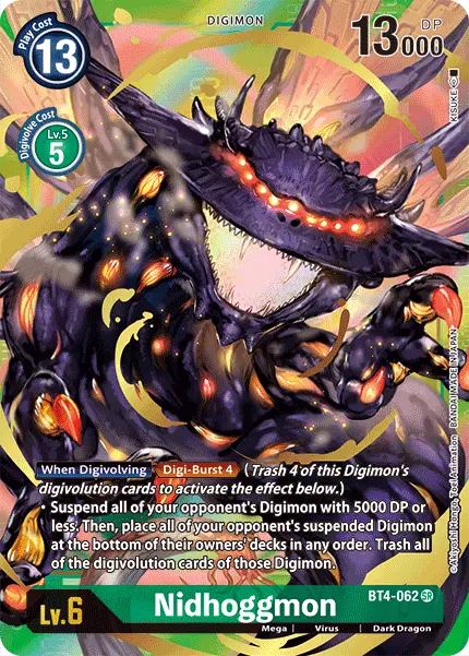 Nidhoggmon [Bt4-062] (Alternate Art) [Great Legend] 1