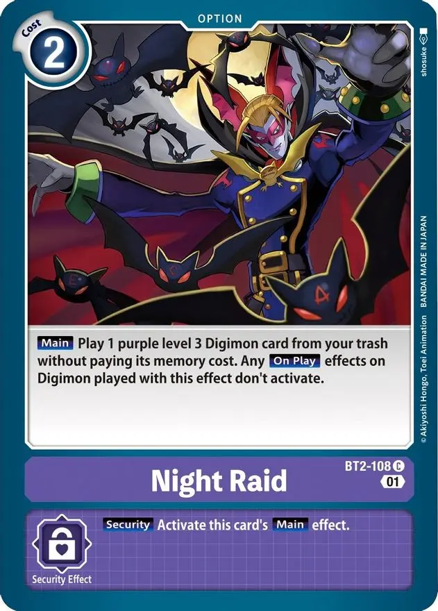Night Raid [Bt2-108] [Starter Deck: Parallel World Tactician] 1