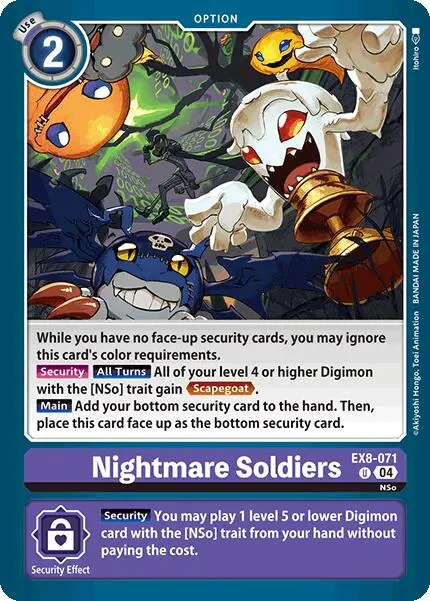 Nightmare Soldiers [Ex8-071] [Chain Of Liberation] 1