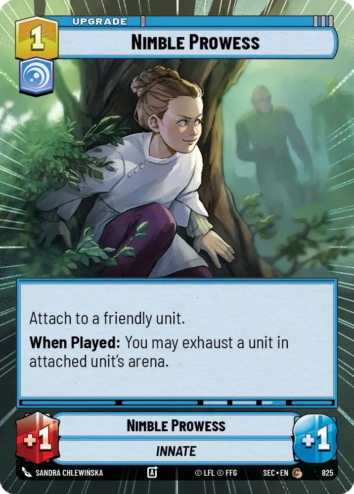 Nimble Prowess (825) (Hyperspace Foil) (825) [Secrets Of Power] 1