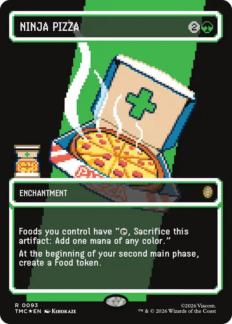 Ninja Pizza (Borderless) (Surge Foil) [Teenage Mutant Ninja Turtles Commander] 1