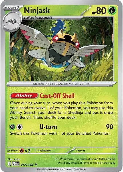 Ninjask (017/132) [Mega Evolution: Base Set] 1