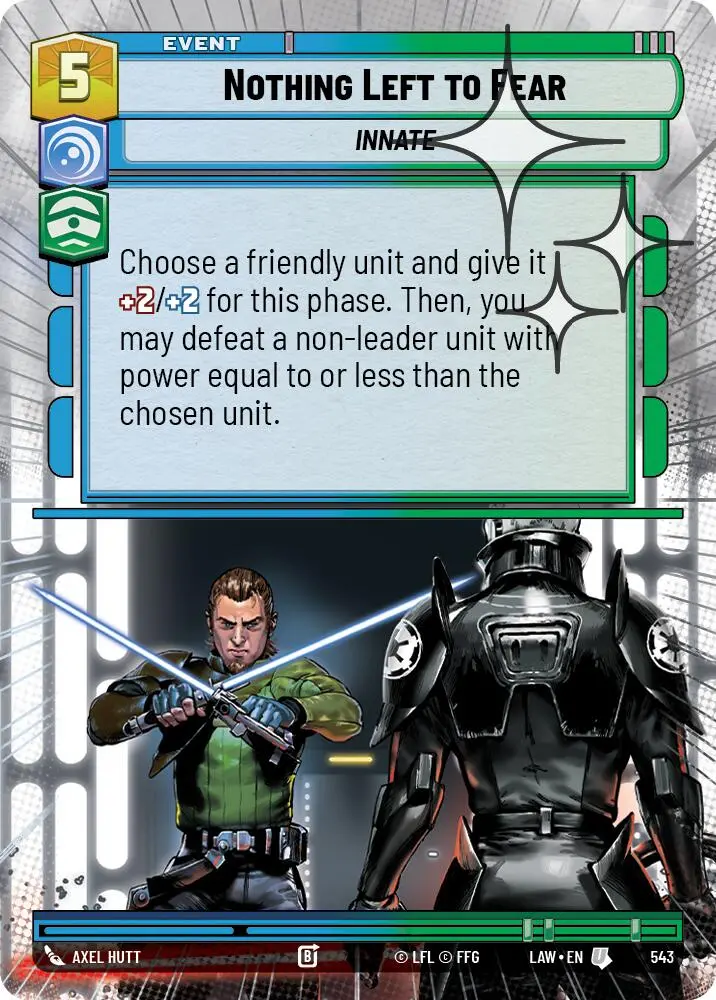 Nothing Left To Fear (543) (Hyperspace Foil) (543) [A Lawless Time] 1