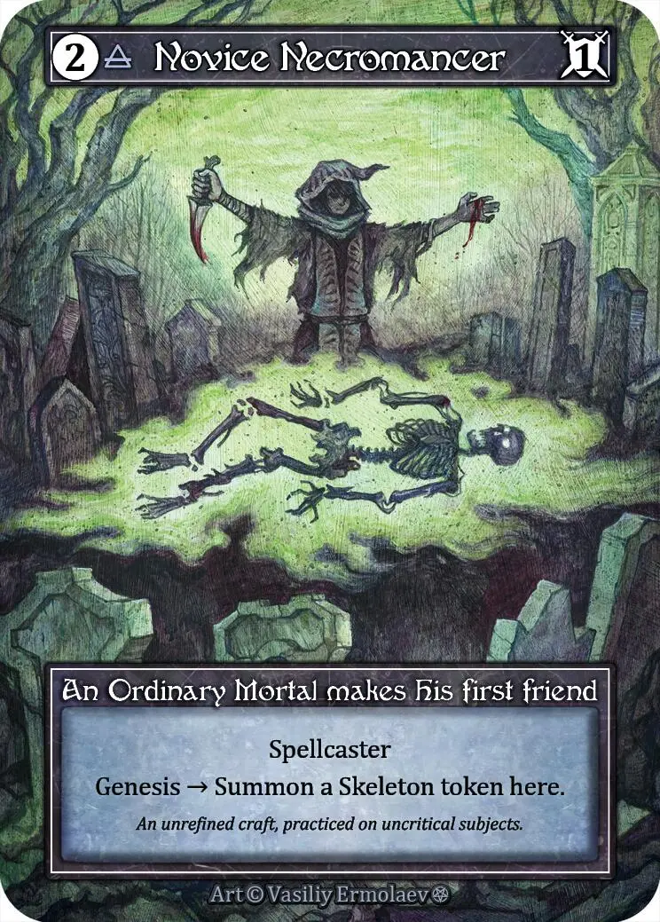 Novice Necromancer (Foil) [Gothic] 1