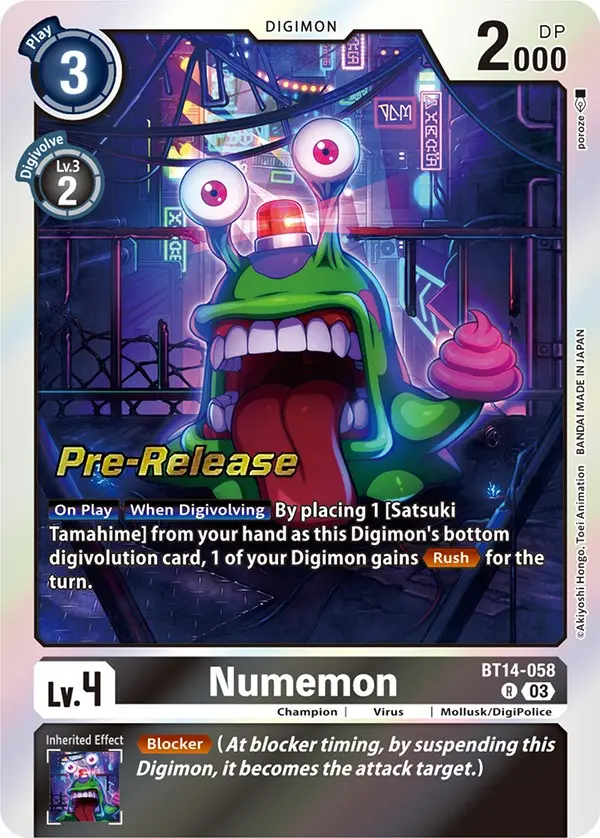 Numemon [Bt14-058] [Blast Ace Pre-Release Cards] 1