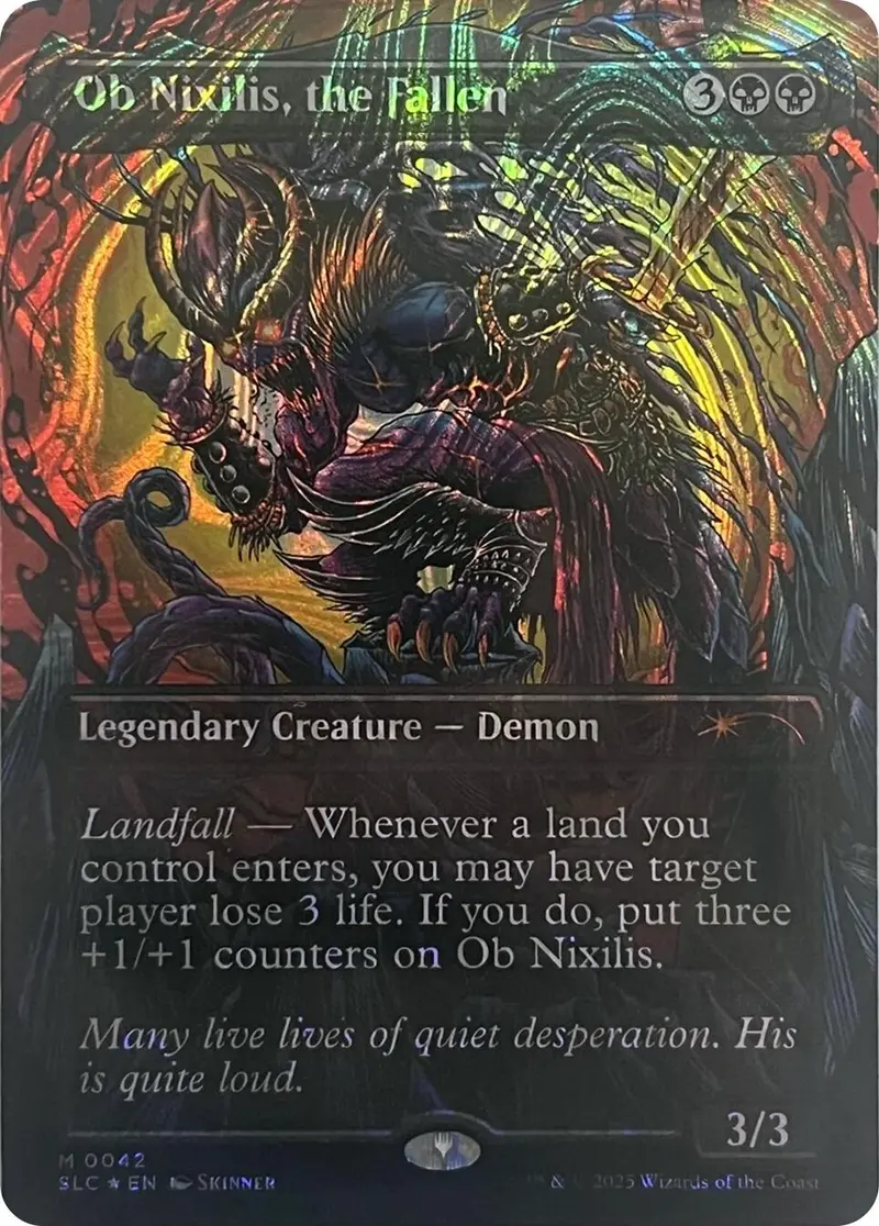 Ob Nixilis, The Fallen (Halo Foil) [Secret Lair Countdown Kit] 1