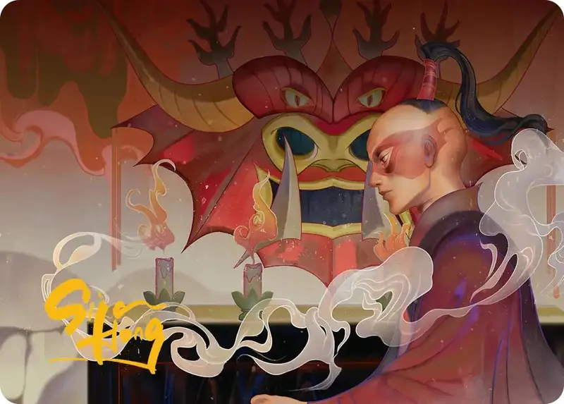 Obsessive Pursuit Art Card (Gold-Stamped Planeswalker Symbol) [Avatar: The Last Airbender Art Series] 1