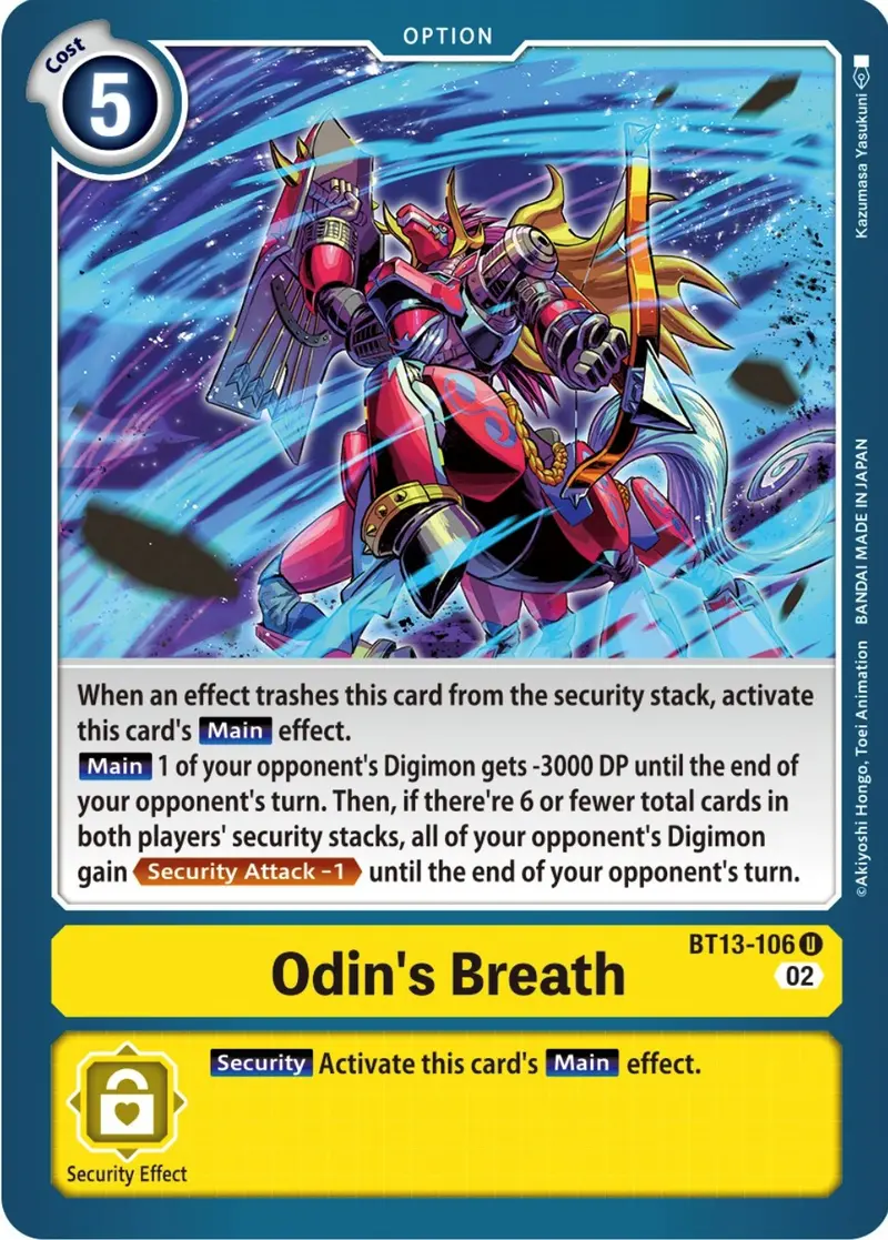Odin's Breath [Bt13-106] [Versus Royal Knights Booster] 1