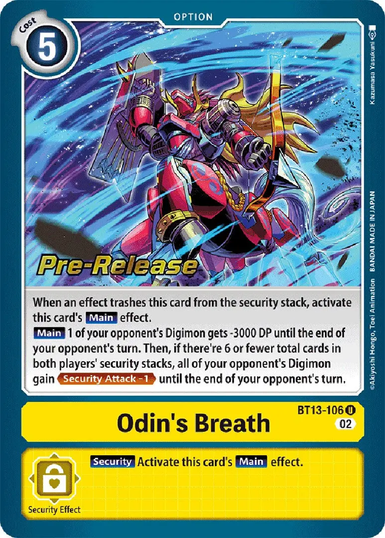 Odin's Breath [Bt13-106] [Versus Royal Knights Booster Pre-Release Cards] 1