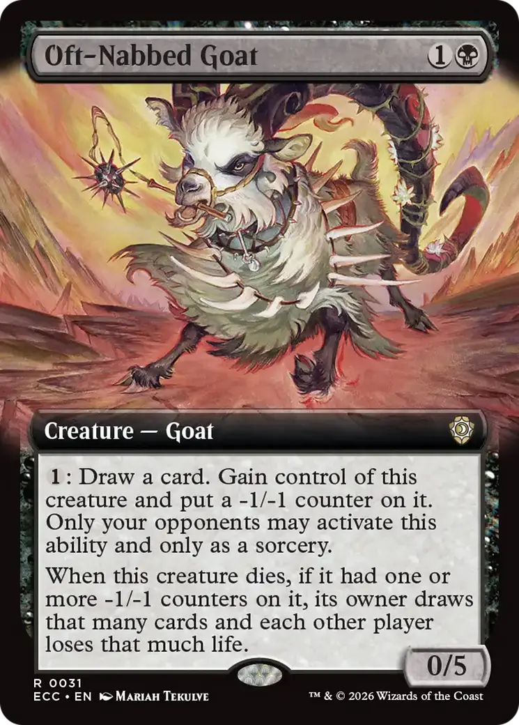 Oft-Nabbed Goat (Extended Art) [Lorwyn Eclipsed Commander] 1