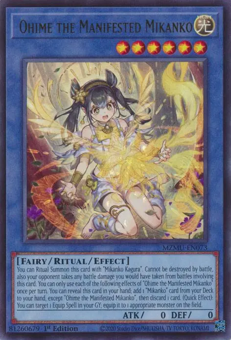 Ohime The Manifested Mikanko [Mzmu-En073] Ultra Rare 1