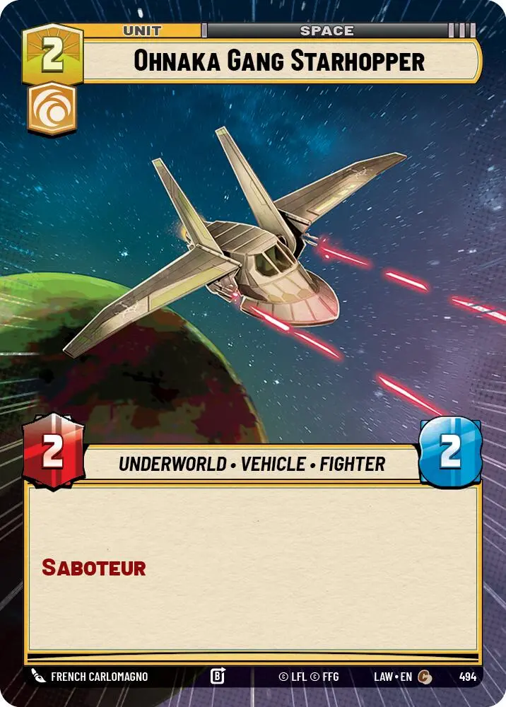 Ohnaka Gang Starhopper (494) (Hyperspace) (494) [A Lawless Time] 1