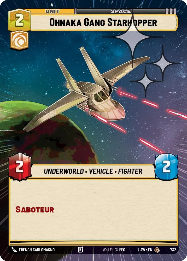 Ohnaka Gang Starhopper (732) (Hyperspace Foil) (732) [A Lawless Time] 1