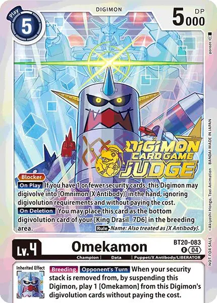 Omekamon [Bt20-083] (Judge Pack 2025 Wave 1) [Release Special Booster Ver.2.5 Promos] 1