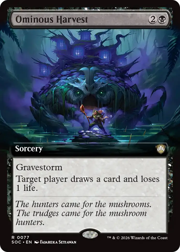 Ominous Harvest (Extended Art) [Secrets Of Strixhaven Commander] 1