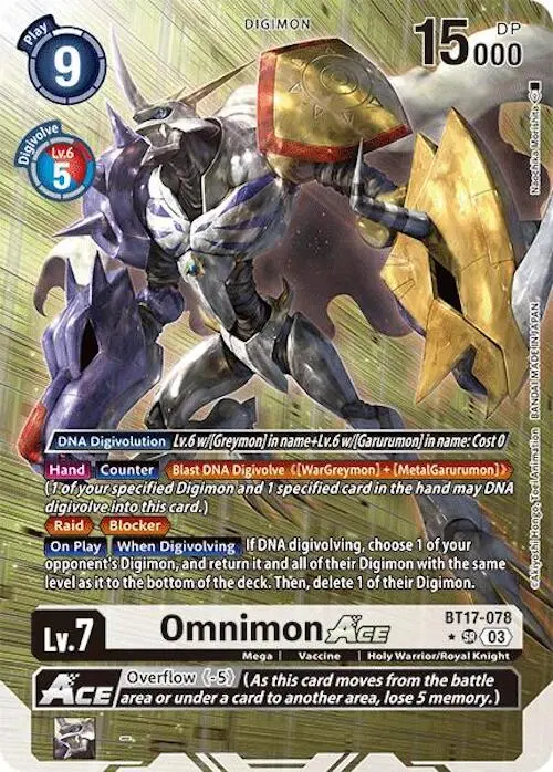 Omnimon Ace [Bt17-078] (Alternate Art) [Secret Crisis] 1