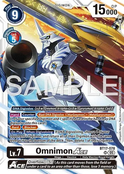 Omnimon Ace [Bt17-078] (Reprint) [Advanced Booster Digimon Generation] 1