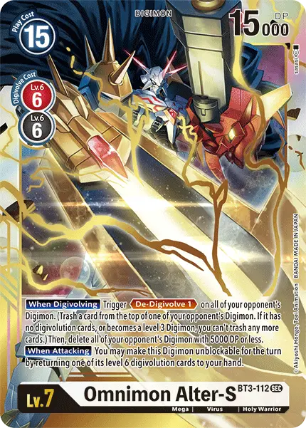 Omnimon Alter-S [Bt3-112] [Release Special Booster Ver.1.5] 1