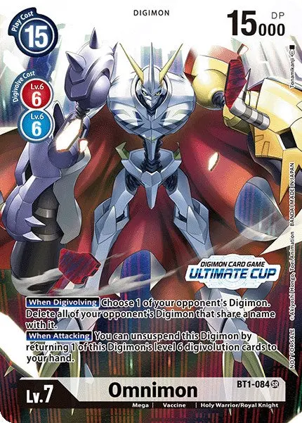 Omnimon [Bt1-084] (April Ultimate Cup 2022) [Release Special Booster Promos] 1