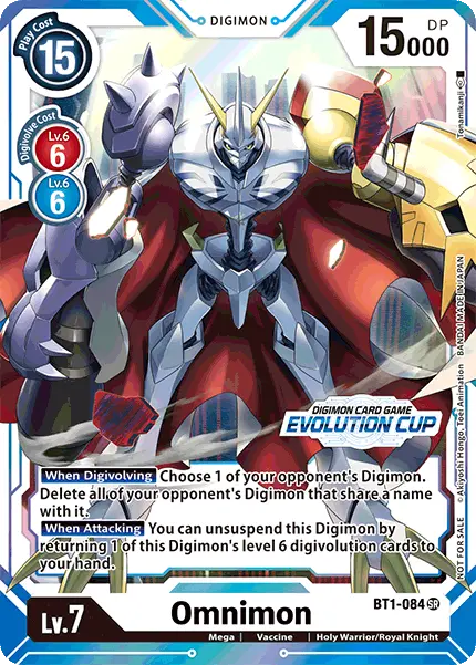 Omnimon [Bt1-084] (Evolution Cup) [Release Special Booster Ver.1.0 Promos] 1