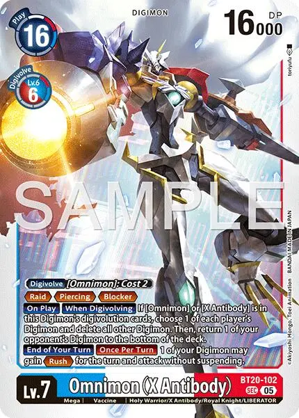 Omnimon [Bt20-102] (X Antibody) (Reprint) [Advanced Booster Digimon Generation] 1