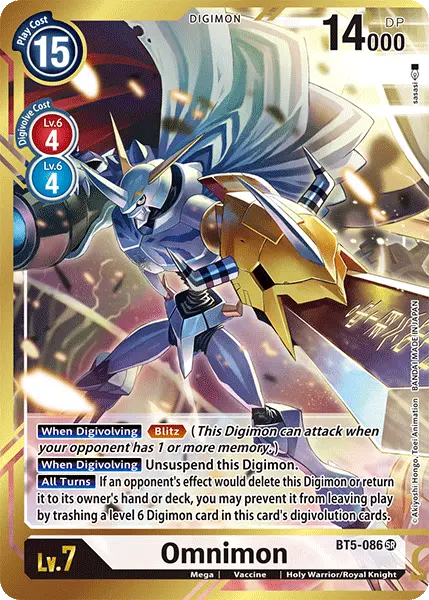 Omnimon [Bt5-086] (Alternate Art - Sasasi) [Battle Of Omni] 1