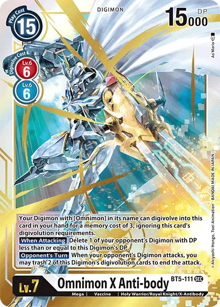 Omnimon X Anti-Body [Bt5-111] [Battle Of Omni] 1