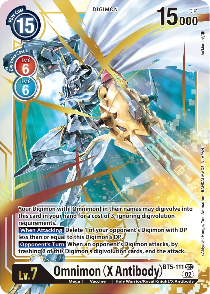 Omnimon (X Antibody) [Bt5-111 ] (Resurgence Booster Reprint) [Resurgence Booster] 1