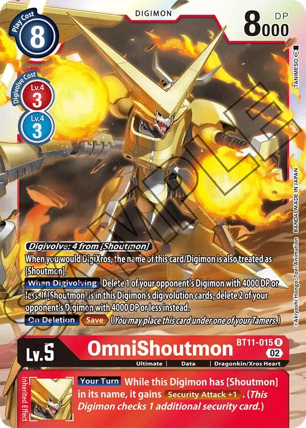 Omnishoutmon [Bt11-015] [Dimensional Phase] 1