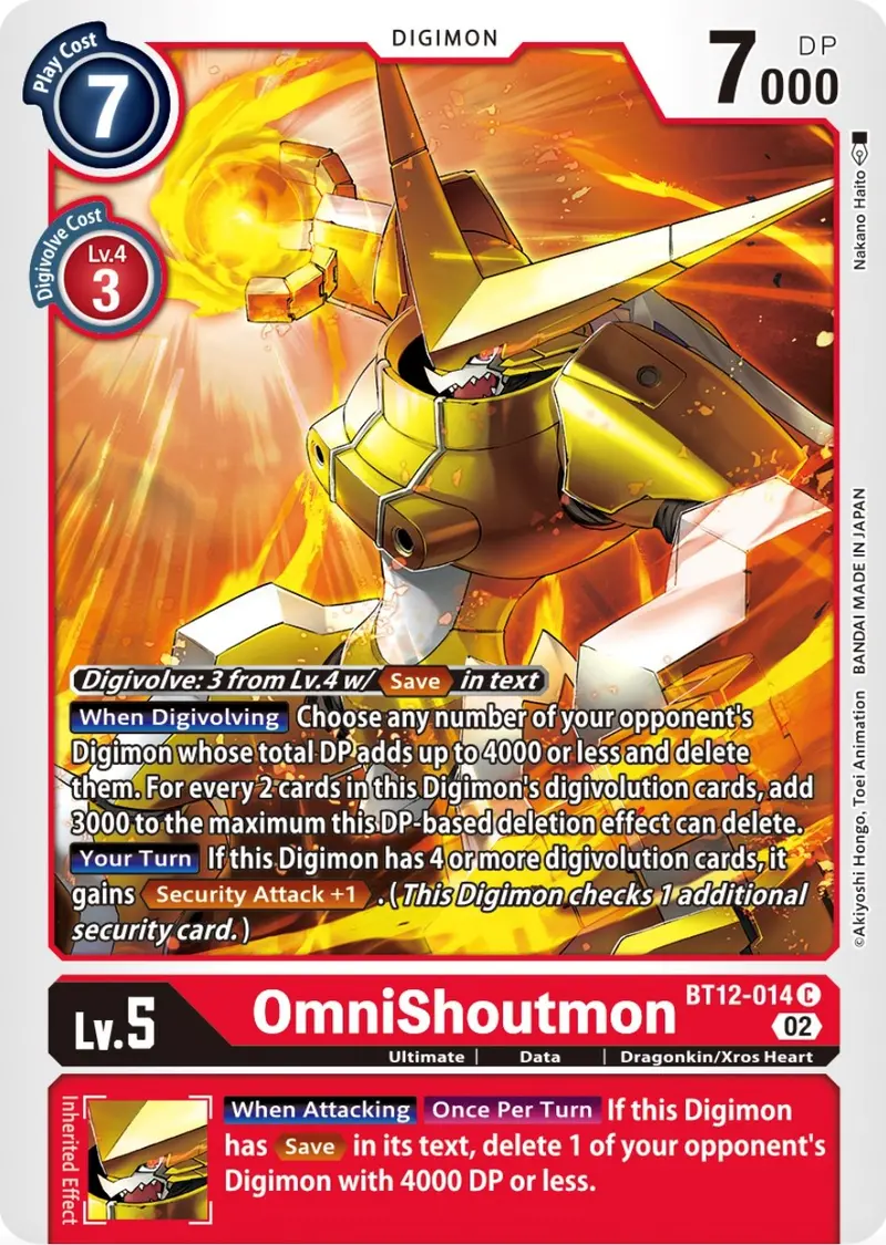 Omnishoutmon [Bt12-014] [Across Time] 1