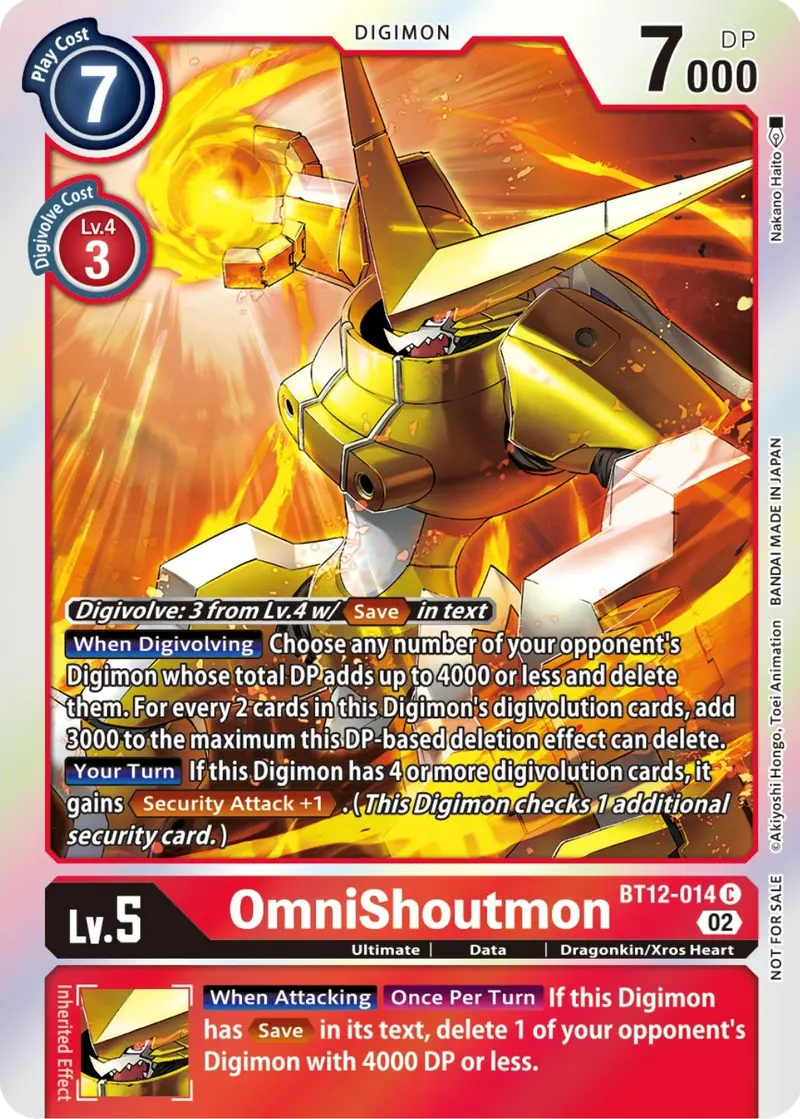 Omnishoutmon [Bt12-014] (Box Topper) [Across Time] 1
