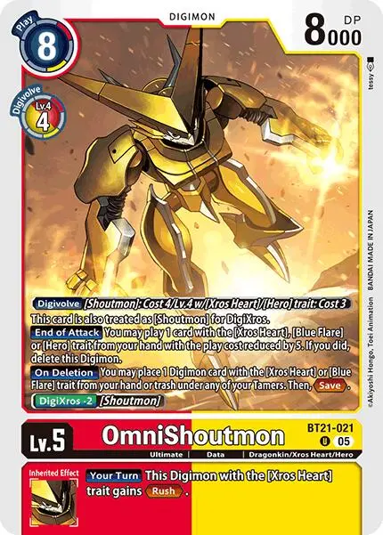 Omnishoutmon [Bt21-021] [World Convergence] 1
