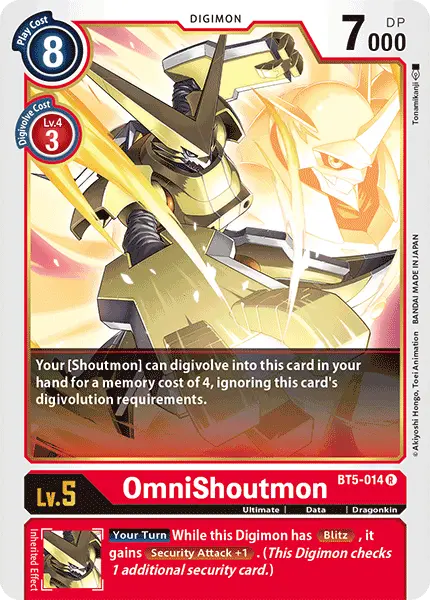 Omnishoutmon [Bt5-014] [Battle Of Omni] 1