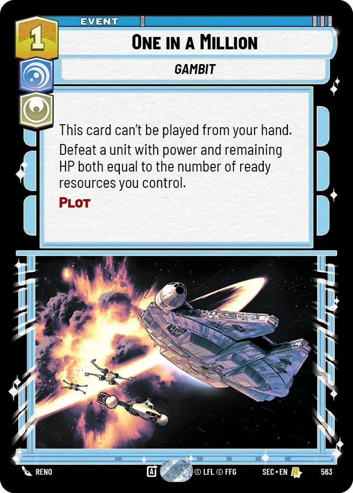 One In A Million (563) (Foil) (563) [Secrets Of Power] 1
