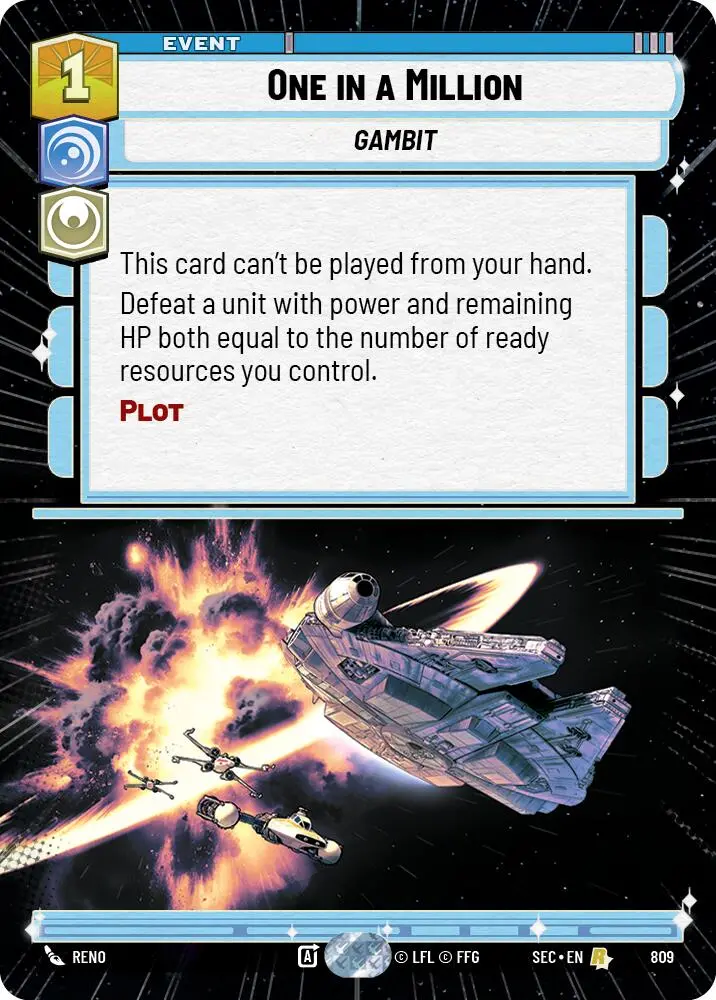 One In A Million (809) (Hyperspace Foil) (809) [Secrets Of Power] 1