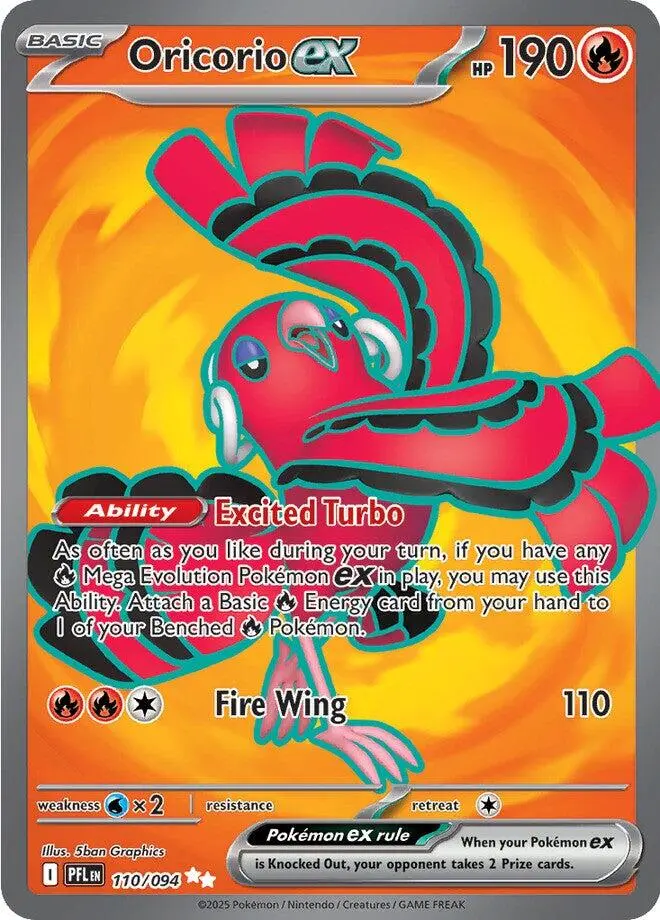 Oricorio Ex (110/094) [Mega Evolution: Phantasmal Flames] 1