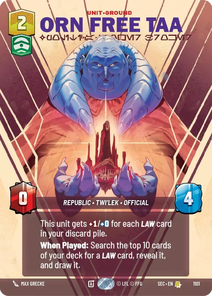 Orn Free Taa - Political Power Broker (Prestige Foil) (1101) (1101) [Secrets Of Power] 1