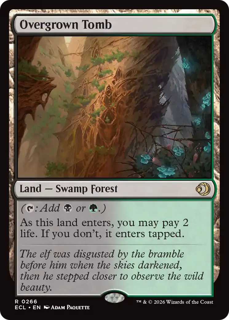 Overgrown Tomb [Lorwyn Eclipsed] 1