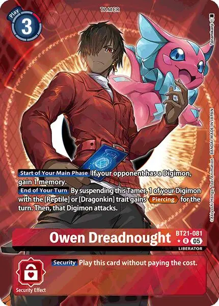 Owen Dreadnought [Bt21-081] (Alternate Art) [World Convergence] 1