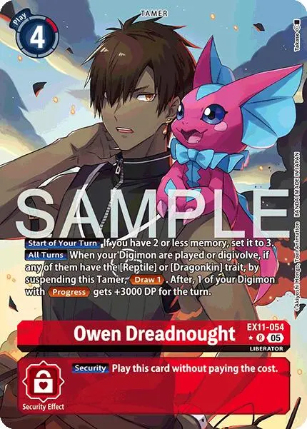 Owen Dreadnought [Ex11-054] (Alternate Art) [Dawn Of Liberator] 1