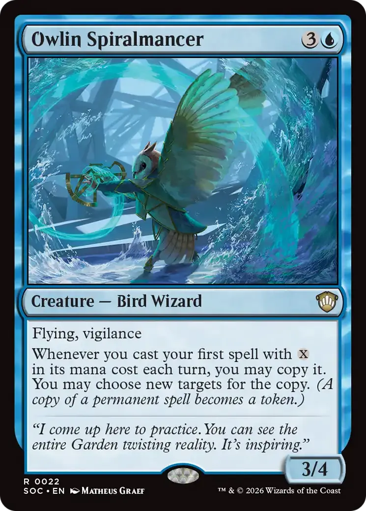 Owlin Spiralmancer [Secrets Of Strixhaven Commander] 1