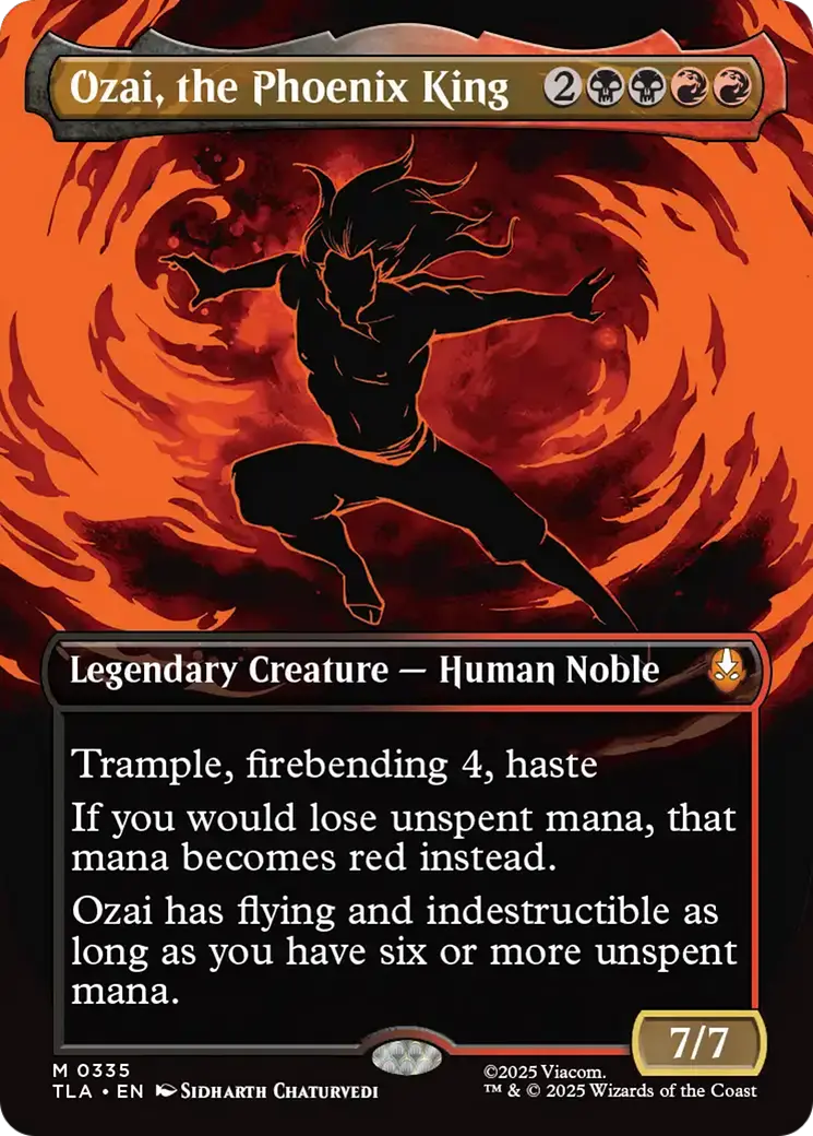 Ozai, The Phoenix King (0335) (Borderless) [Avatar: The Last Airbender] 1